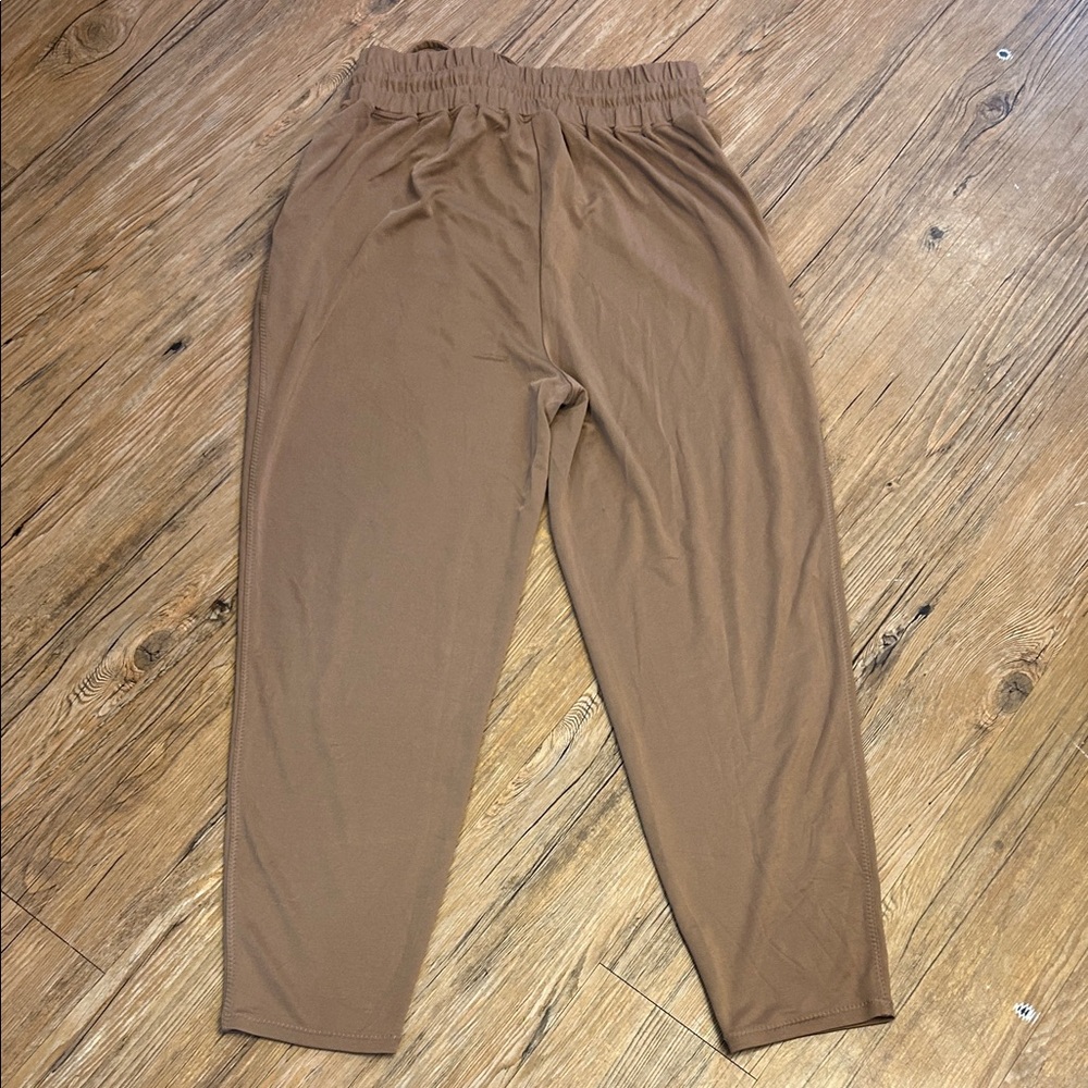 Fabletics Brown Drawstring Pants Medium - image 6